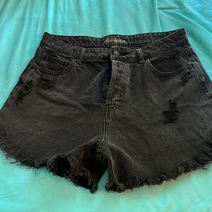 Black Denim Short